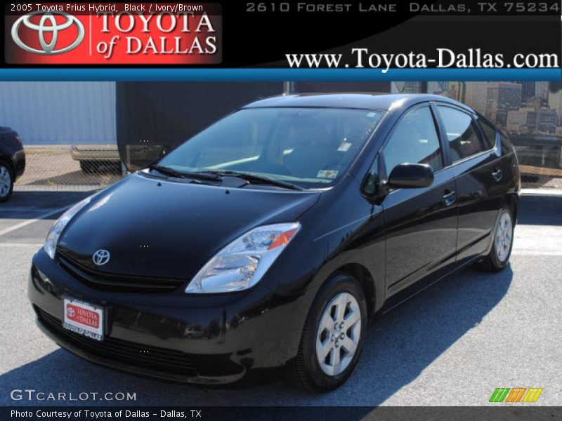 Black / Ivory/Brown 2005 Toyota Prius Hybrid