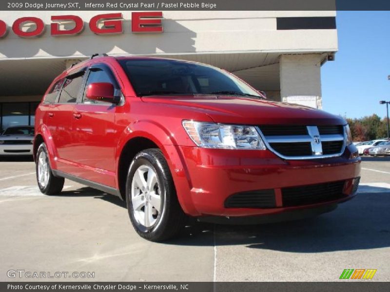 Inferno Red Crystal Pearl / Pastel Pebble Beige 2009 Dodge Journey SXT