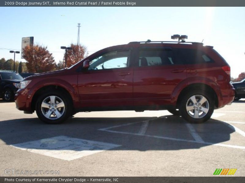 Inferno Red Crystal Pearl / Pastel Pebble Beige 2009 Dodge Journey SXT