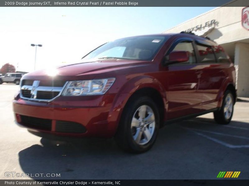 Inferno Red Crystal Pearl / Pastel Pebble Beige 2009 Dodge Journey SXT