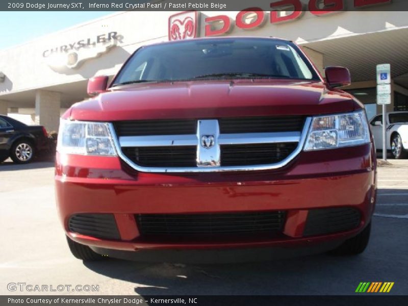Inferno Red Crystal Pearl / Pastel Pebble Beige 2009 Dodge Journey SXT