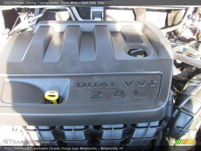 Stone White / Dark Slate Gray 2010 Chrysler Sebring Touring Sedan