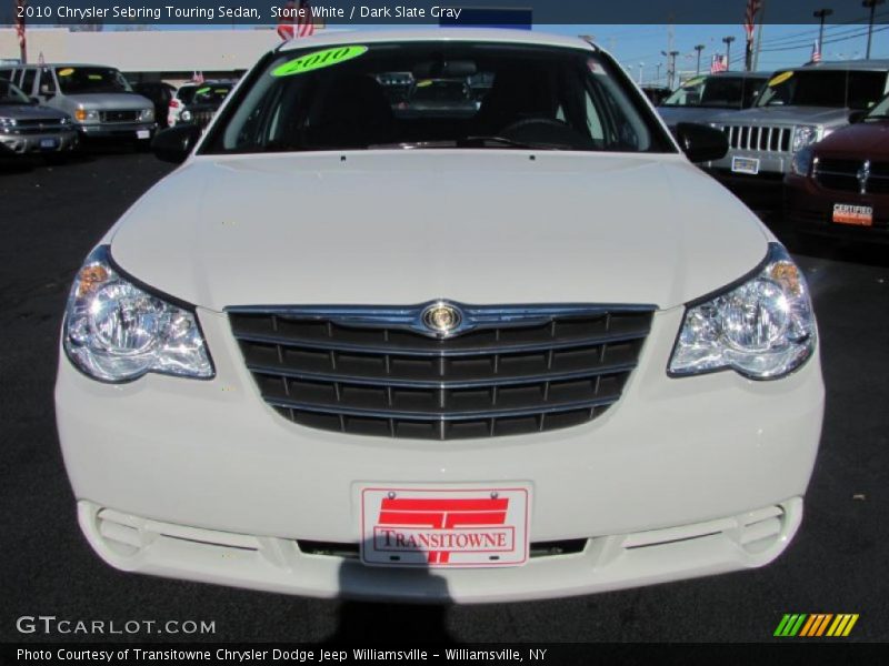 Stone White / Dark Slate Gray 2010 Chrysler Sebring Touring Sedan