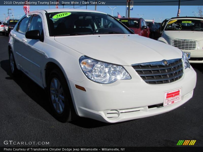 Stone White / Dark Slate Gray 2010 Chrysler Sebring Touring Sedan