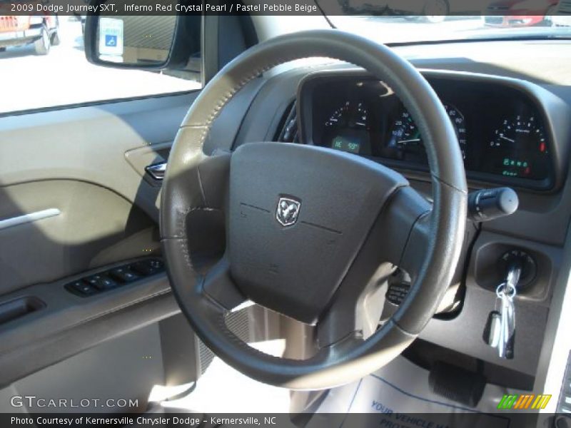Inferno Red Crystal Pearl / Pastel Pebble Beige 2009 Dodge Journey SXT
