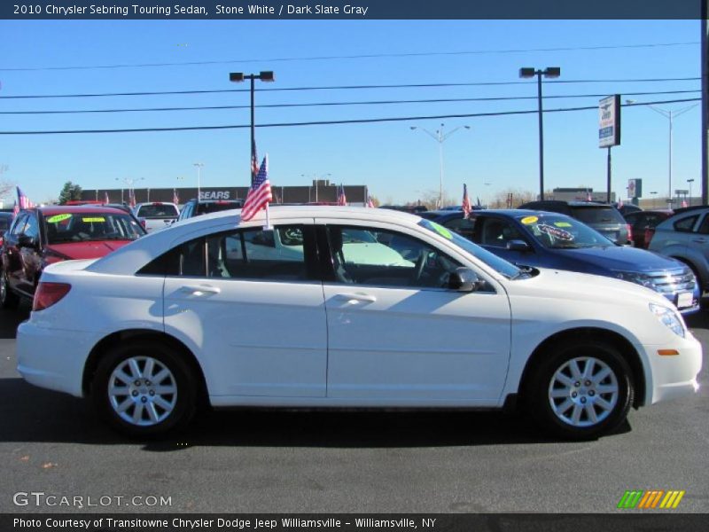 Stone White / Dark Slate Gray 2010 Chrysler Sebring Touring Sedan