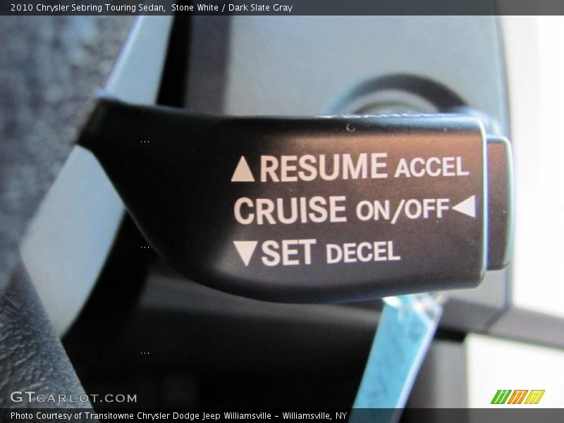 Stone White / Dark Slate Gray 2010 Chrysler Sebring Touring Sedan