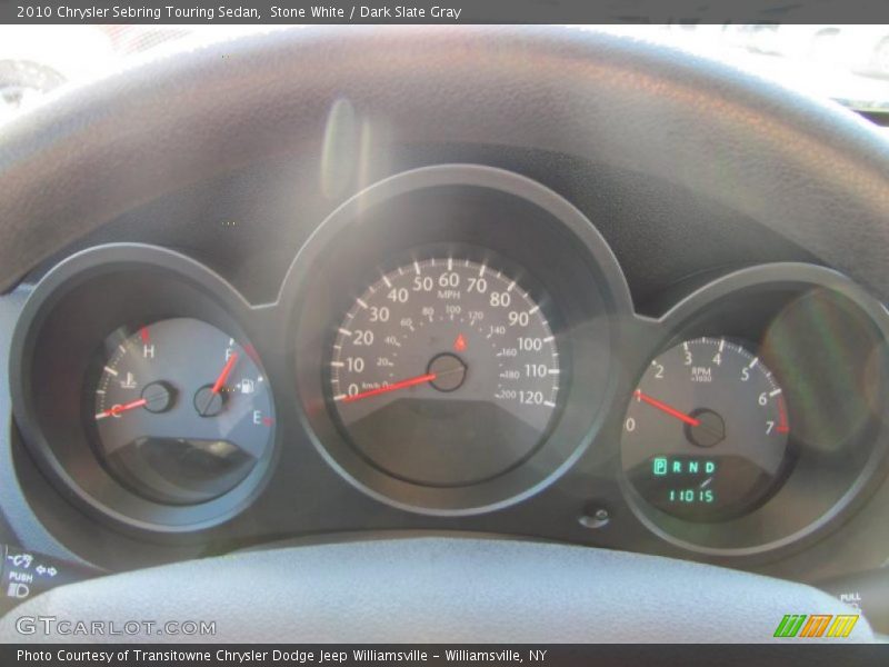 Stone White / Dark Slate Gray 2010 Chrysler Sebring Touring Sedan