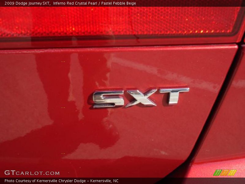 Inferno Red Crystal Pearl / Pastel Pebble Beige 2009 Dodge Journey SXT
