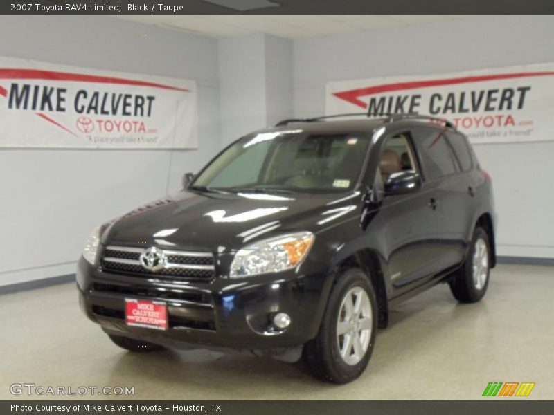 Black / Taupe 2007 Toyota RAV4 Limited