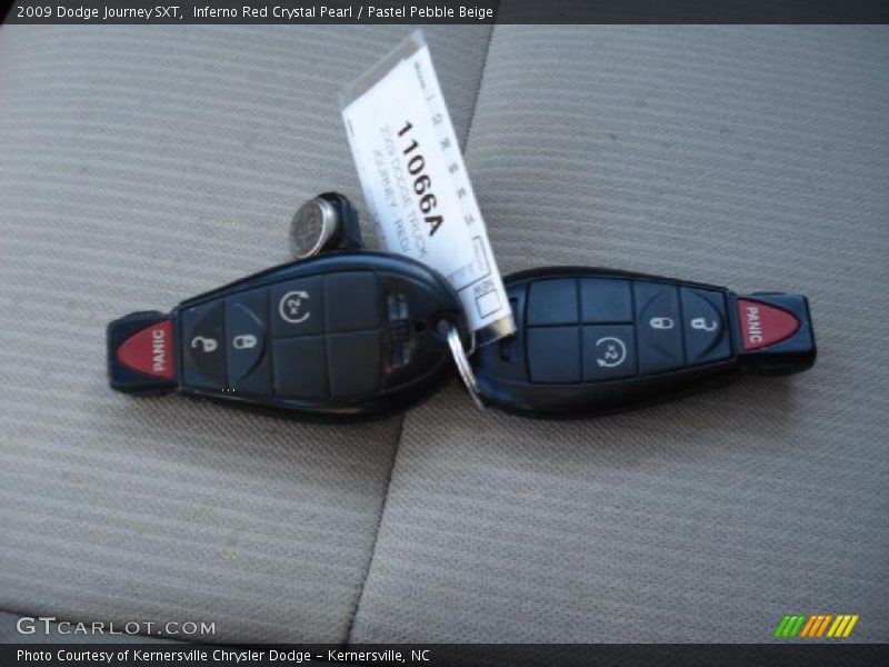 Inferno Red Crystal Pearl / Pastel Pebble Beige 2009 Dodge Journey SXT
