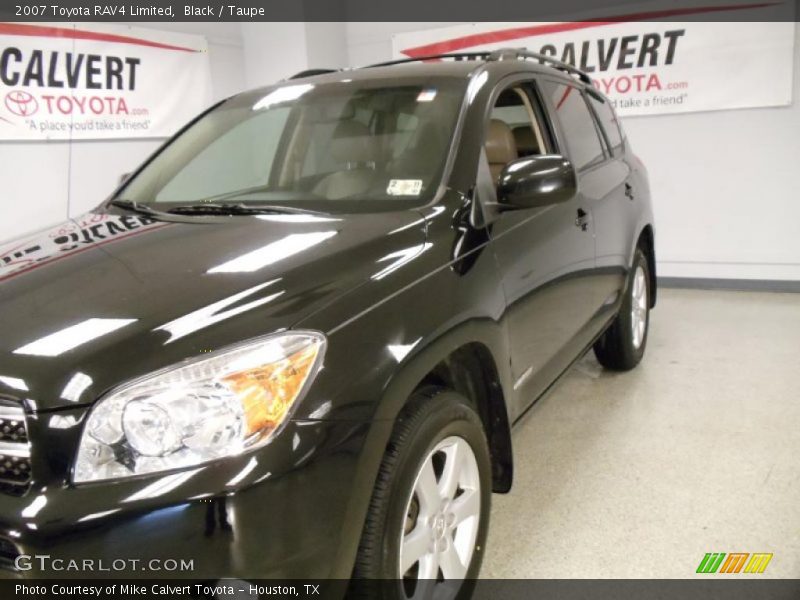 Black / Taupe 2007 Toyota RAV4 Limited