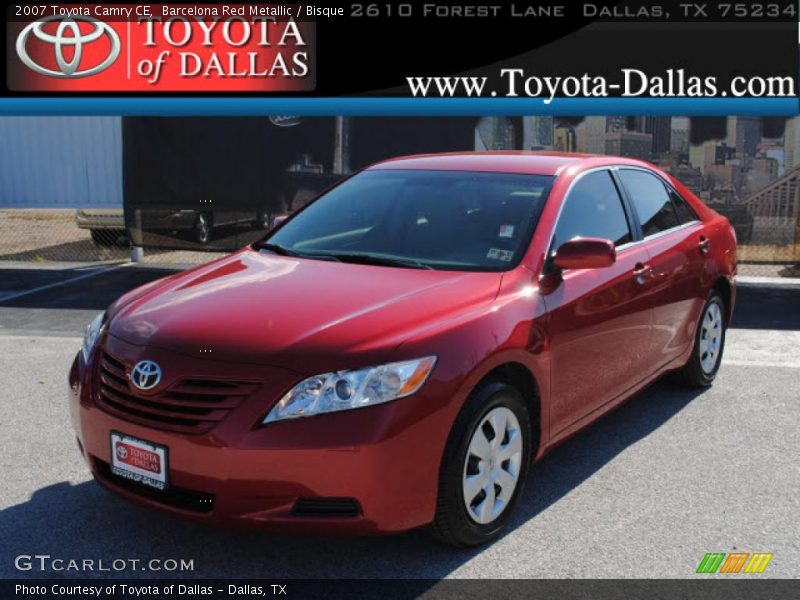 Barcelona Red Metallic / Bisque 2007 Toyota Camry CE