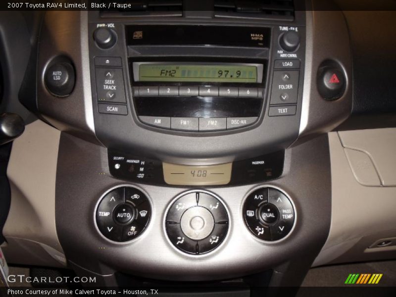 Black / Taupe 2007 Toyota RAV4 Limited