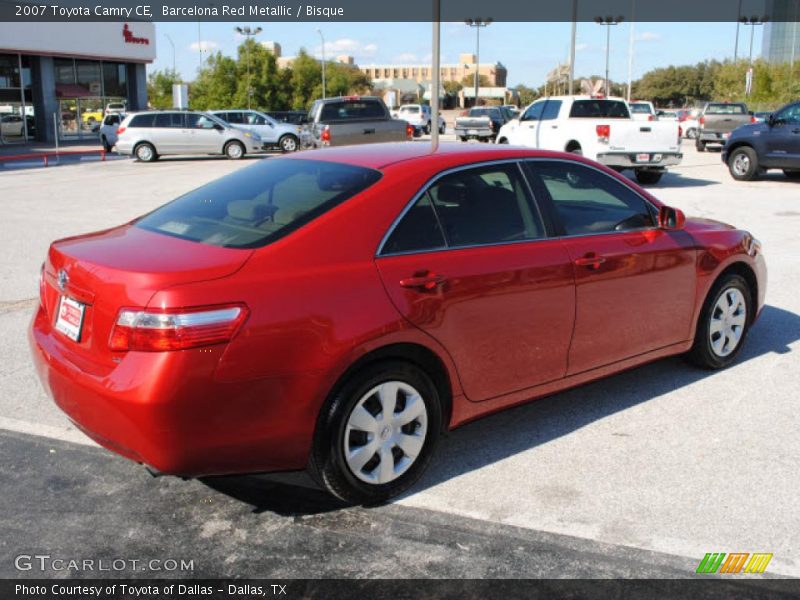 Barcelona Red Metallic / Bisque 2007 Toyota Camry CE