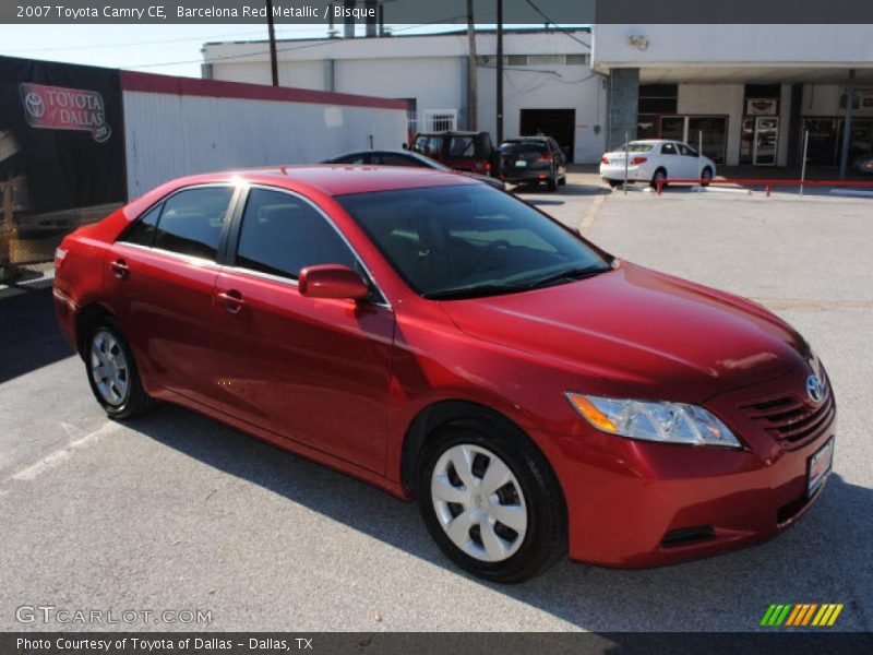 Barcelona Red Metallic / Bisque 2007 Toyota Camry CE