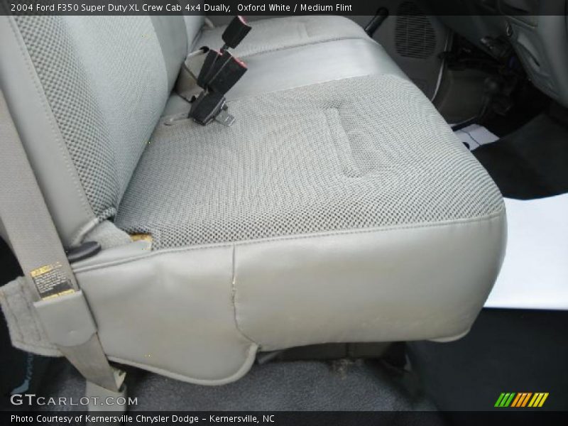 Oxford White / Medium Flint 2004 Ford F350 Super Duty XL Crew Cab 4x4 Dually