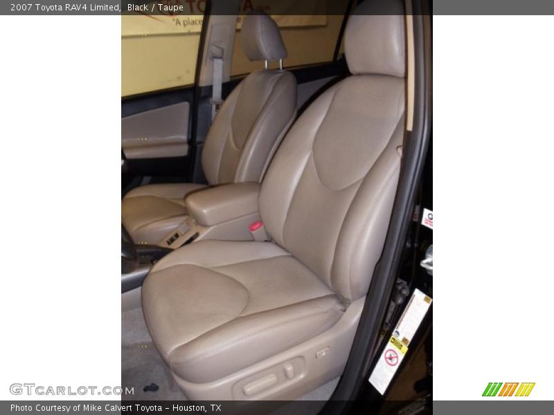 Black / Taupe 2007 Toyota RAV4 Limited