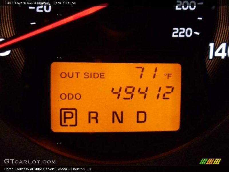 Black / Taupe 2007 Toyota RAV4 Limited