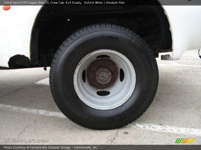 Oxford White / Medium Flint 2004 Ford F350 Super Duty XL Crew Cab 4x4 Dually