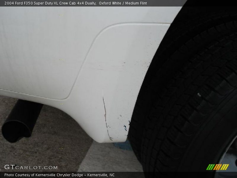 Oxford White / Medium Flint 2004 Ford F350 Super Duty XL Crew Cab 4x4 Dually