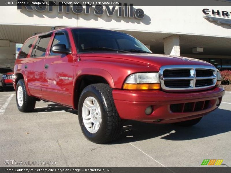 Chili Pepper Red Pearl / Dark Slate Gray 2001 Dodge Durango SLT