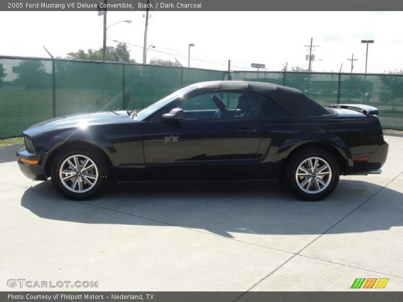Black / Dark Charcoal 2005 Ford Mustang V6 Deluxe Convertible