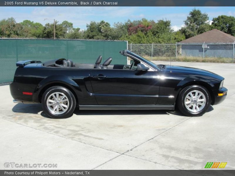 Black / Dark Charcoal 2005 Ford Mustang V6 Deluxe Convertible