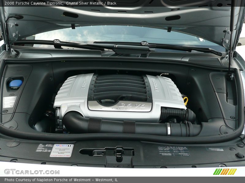 Crystal Silver Metallic / Black 2008 Porsche Cayenne Tiptronic