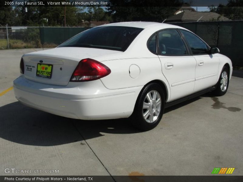 Vibrant White / Medium/Dark Flint 2005 Ford Taurus SEL