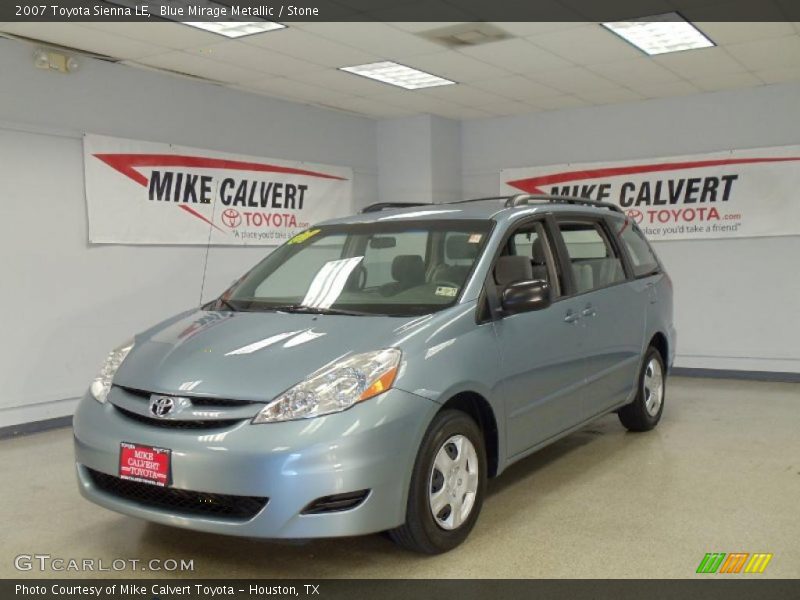 Blue Mirage Metallic / Stone 2007 Toyota Sienna LE