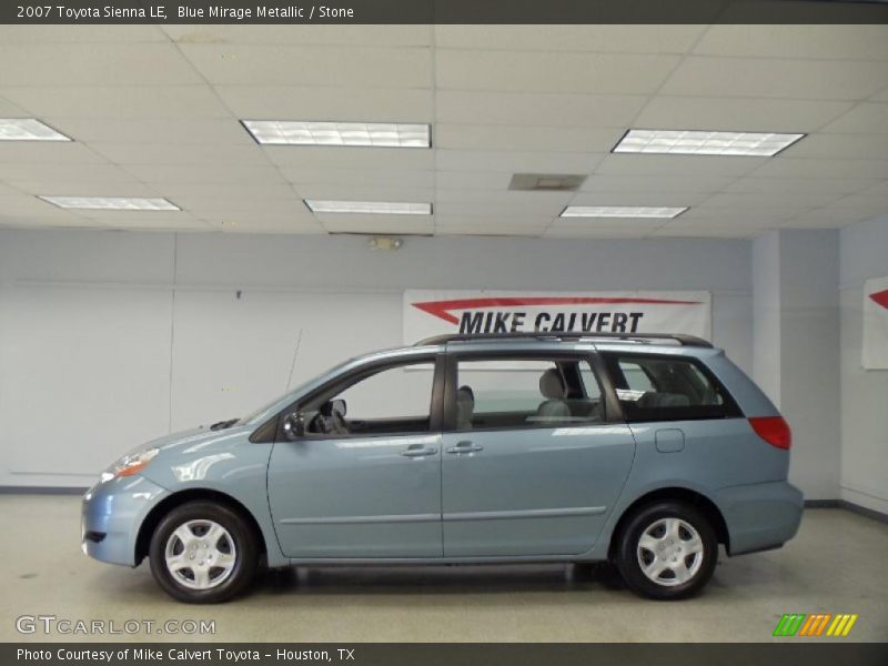 Blue Mirage Metallic / Stone 2007 Toyota Sienna LE