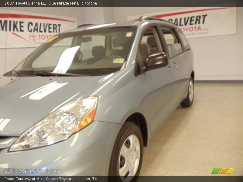 Blue Mirage Metallic / Stone 2007 Toyota Sienna LE