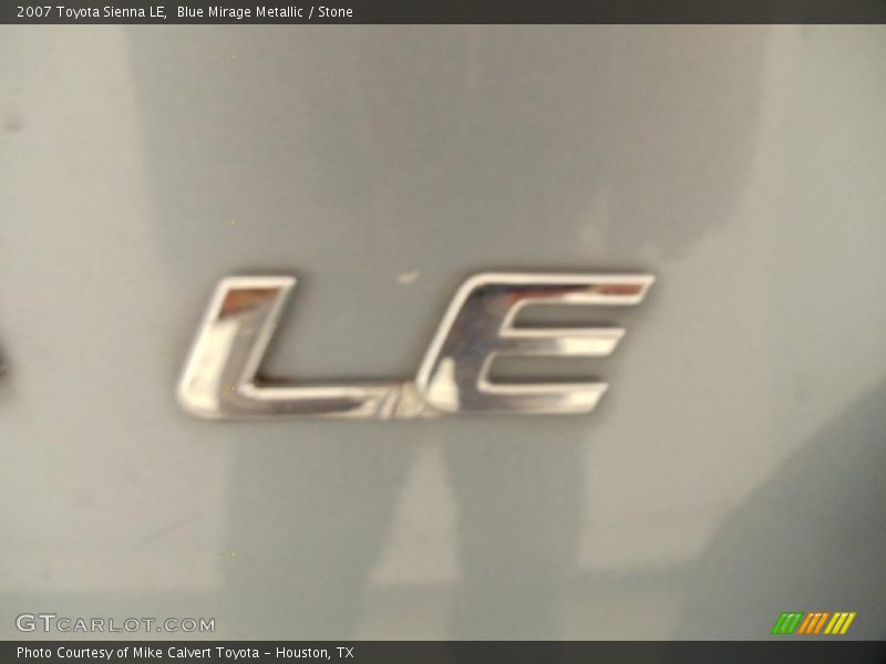 Blue Mirage Metallic / Stone 2007 Toyota Sienna LE