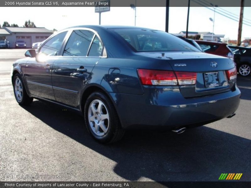 Aquamarine Pearl / Beige 2006 Hyundai Sonata GLS V6