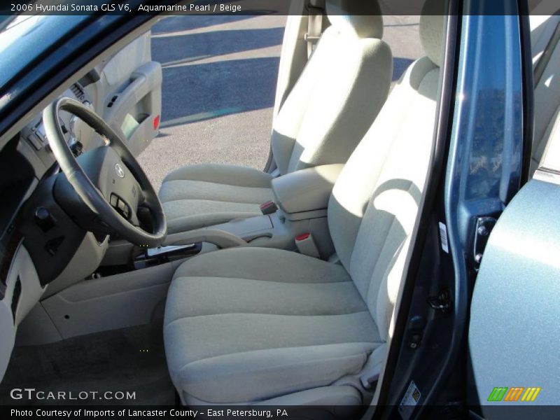 Aquamarine Pearl / Beige 2006 Hyundai Sonata GLS V6