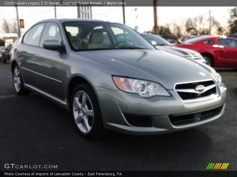 Seacrest Green Metallic / Warm Ivory 2009 Subaru Legacy 2.5i Sedan