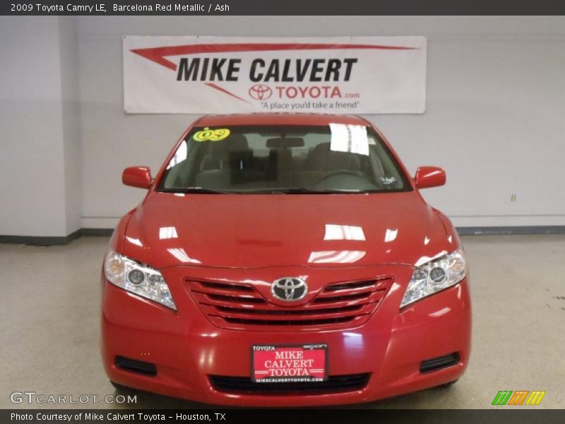 Barcelona Red Metallic / Ash 2009 Toyota Camry LE