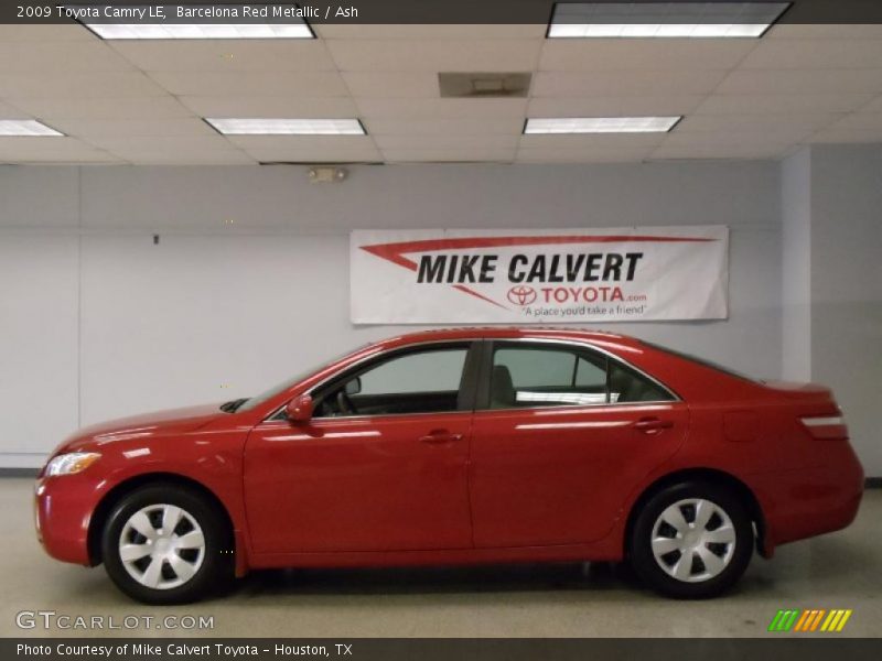 Barcelona Red Metallic / Ash 2009 Toyota Camry LE