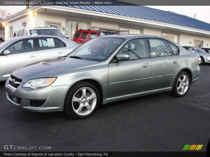 Seacrest Green Metallic / Warm Ivory 2009 Subaru Legacy 2.5i Sedan