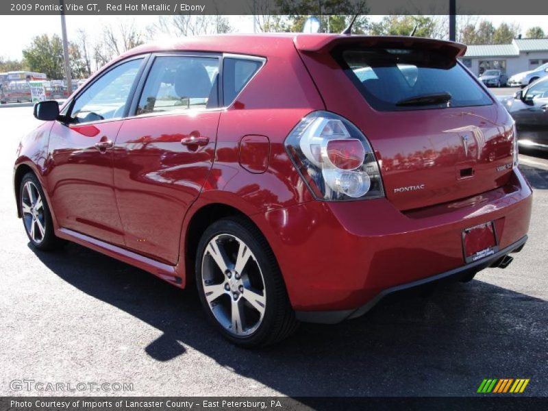 Red Hot Metallic / Ebony 2009 Pontiac Vibe GT