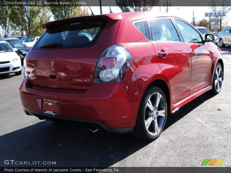 Red Hot Metallic / Ebony 2009 Pontiac Vibe GT