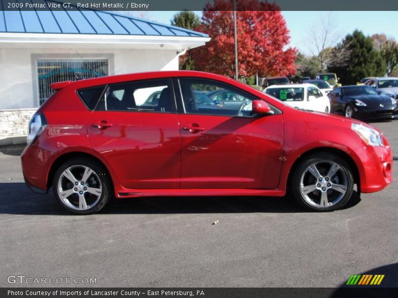 Red Hot Metallic / Ebony 2009 Pontiac Vibe GT