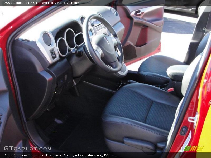 Red Hot Metallic / Ebony 2009 Pontiac Vibe GT