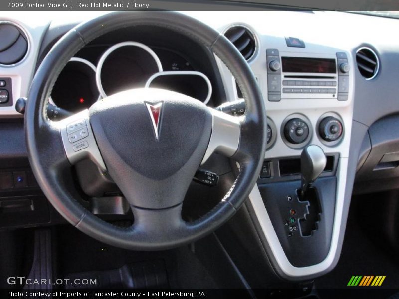 Red Hot Metallic / Ebony 2009 Pontiac Vibe GT