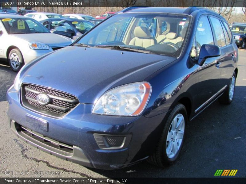 Velvet Blue / Beige 2007 Kia Rondo LX V6