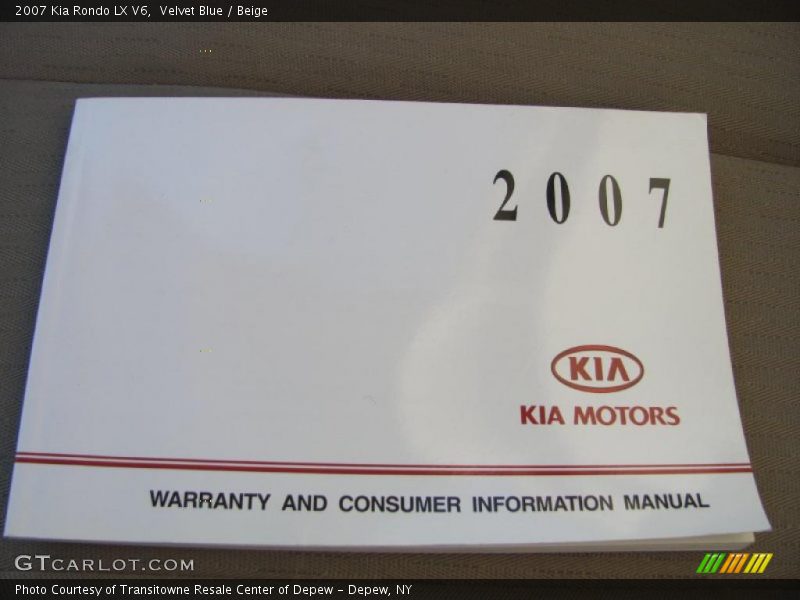 Velvet Blue / Beige 2007 Kia Rondo LX V6