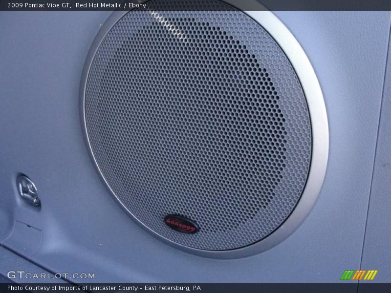 Red Hot Metallic / Ebony 2009 Pontiac Vibe GT