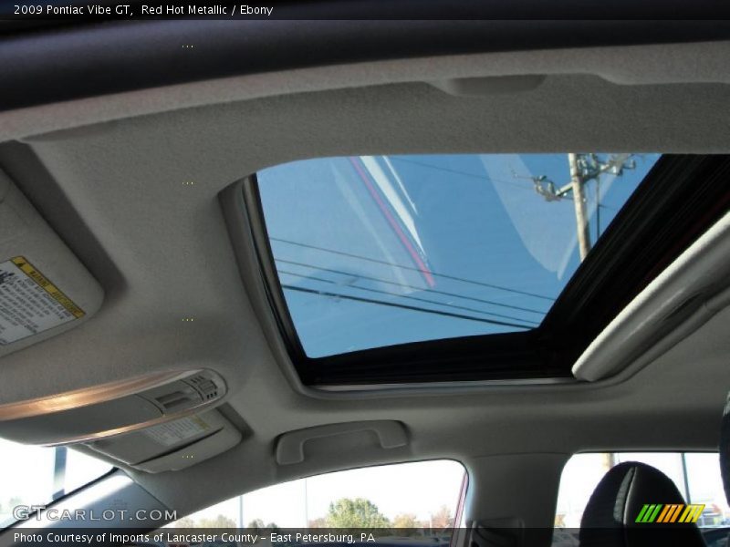 Red Hot Metallic / Ebony 2009 Pontiac Vibe GT