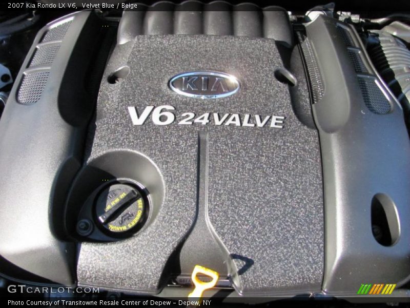Velvet Blue / Beige 2007 Kia Rondo LX V6